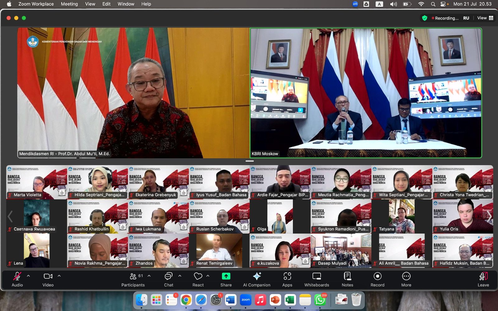 Warga Rusia Pelajari Bahasa Indonesia